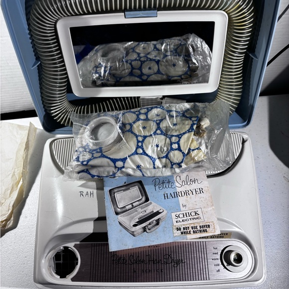 Vintage Shick Hair Dryer 1966 petite salon Bonnet Grandma core movie prop retro - Picture 7 of 13